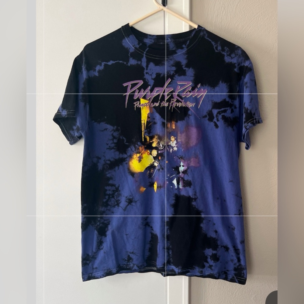 Prince Purple Rain Prince & The Revolution TEE  Unisex MED Tie Dye PRINCE ESTATE